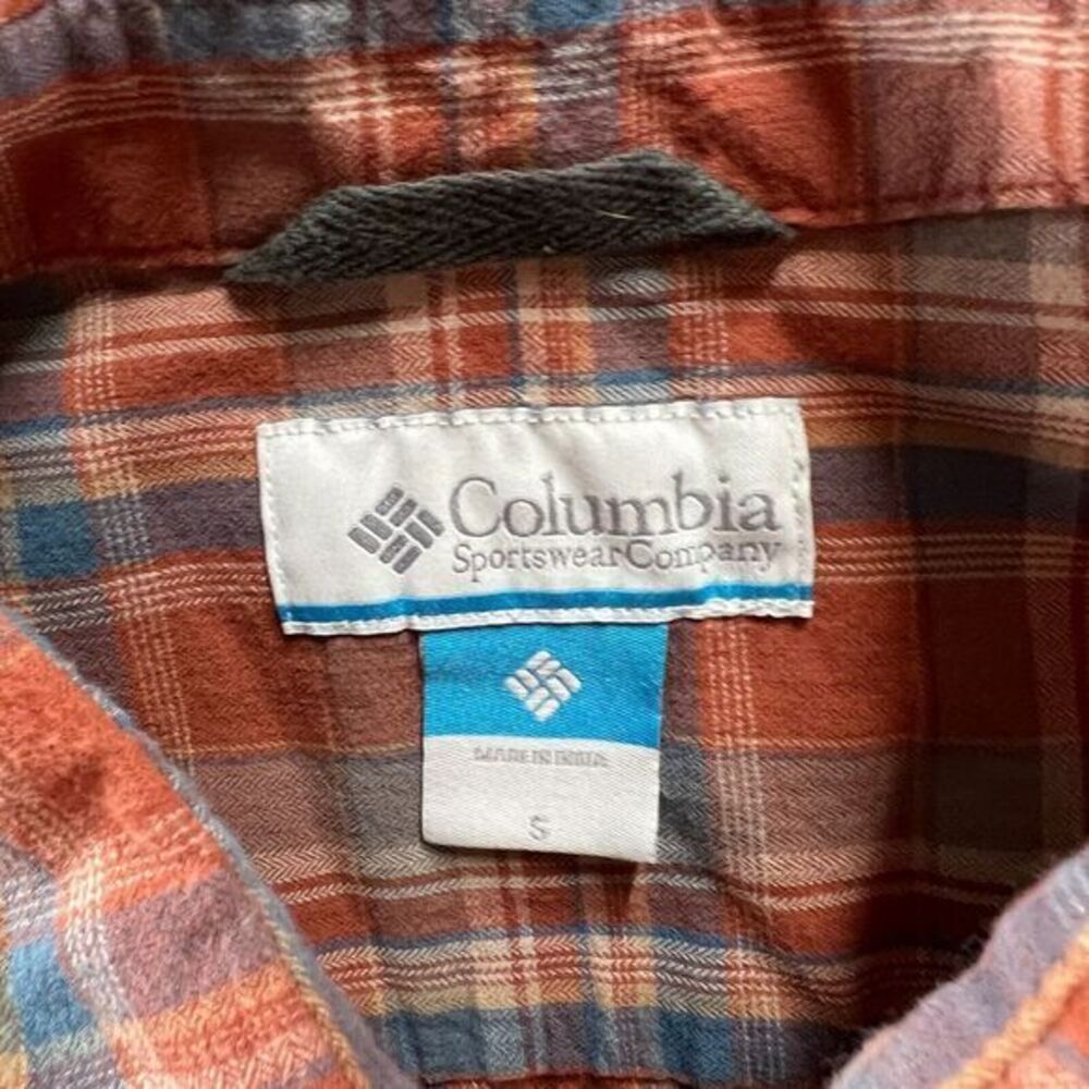 Columbia Shirt Mens Size S Brown Vapor Ridge III Hiking Fishing Brushed‎ Cotton - Picture 7 of 12
